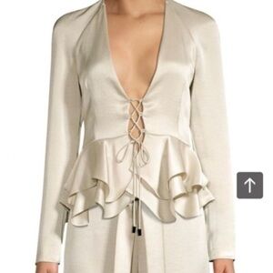 Elegant Cream Long Sleeve Top